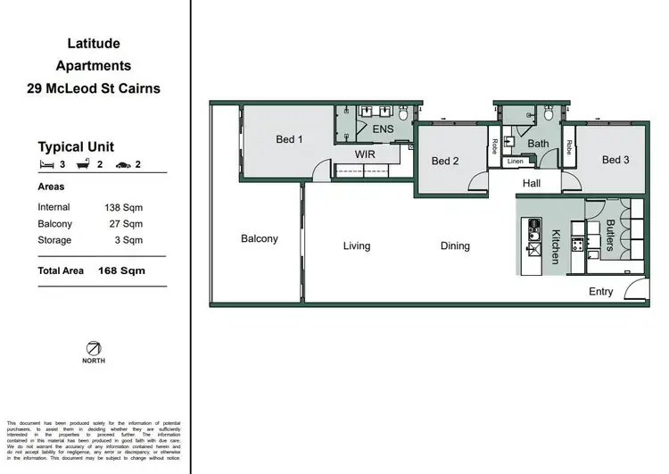 Floorplan of Homely apartment listing, 8/29 McLeod Street, Cairns City QLD 4870