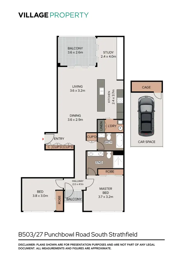 Floorplan of Homely apartment listing, B503/27-35 Punchbowl Road, Strathfield South NSW 2136