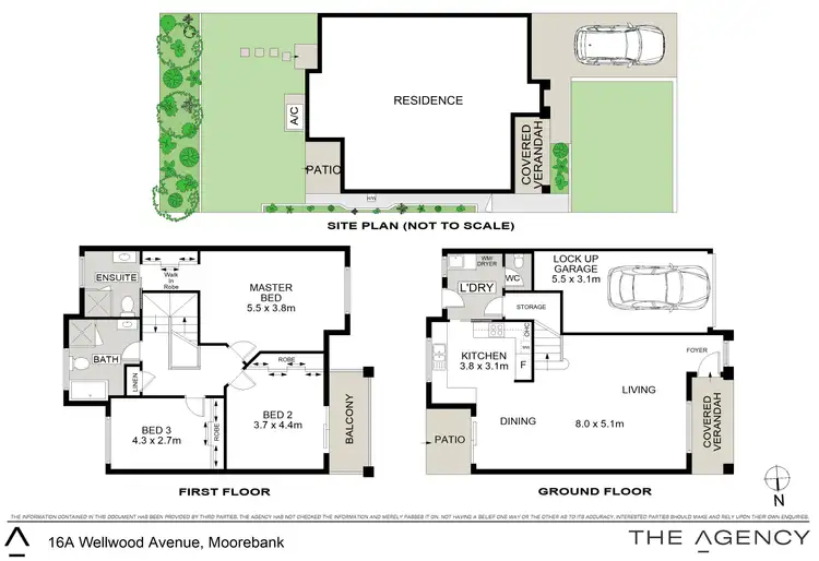 Floorplan of Homely semi-detached listing, 16A Wellwood Avenue, Moorebank NSW 2170
