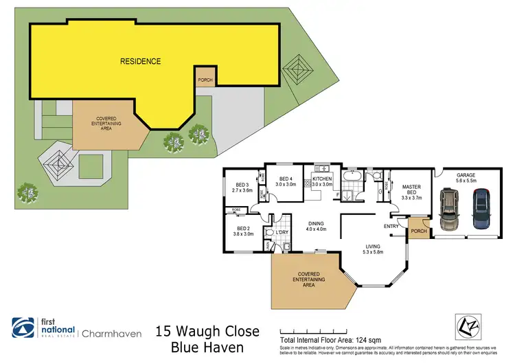 Floorplan of Homely house listing, 15 Waugh Place, Blue Haven NSW 2262