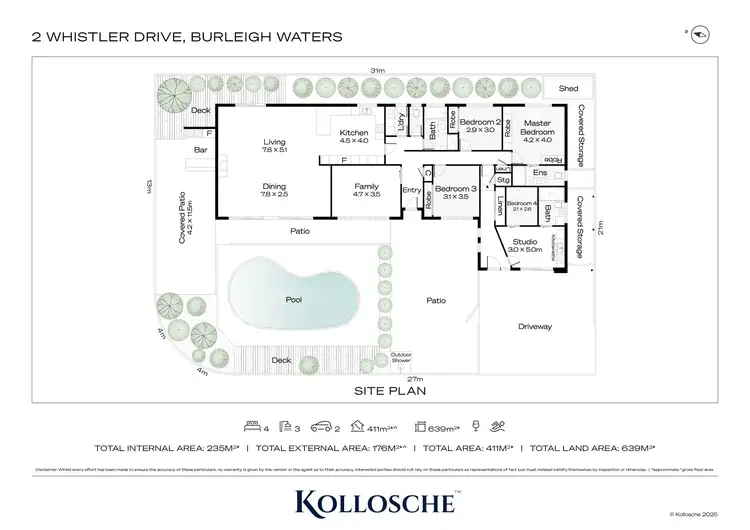 Floorplan of Homely house listing, 2 Whistler Drive, Burleigh Waters QLD 4220