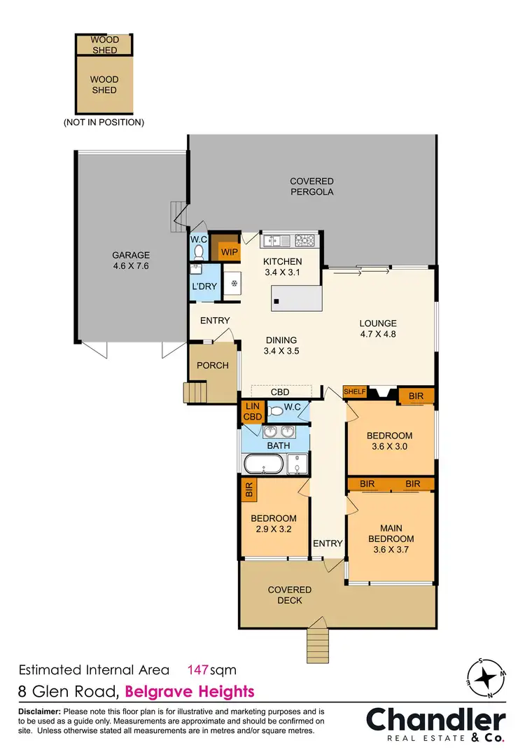 Floorplan of Homely house listing, 8 Glen Road, Belgrave Heights VIC 3160