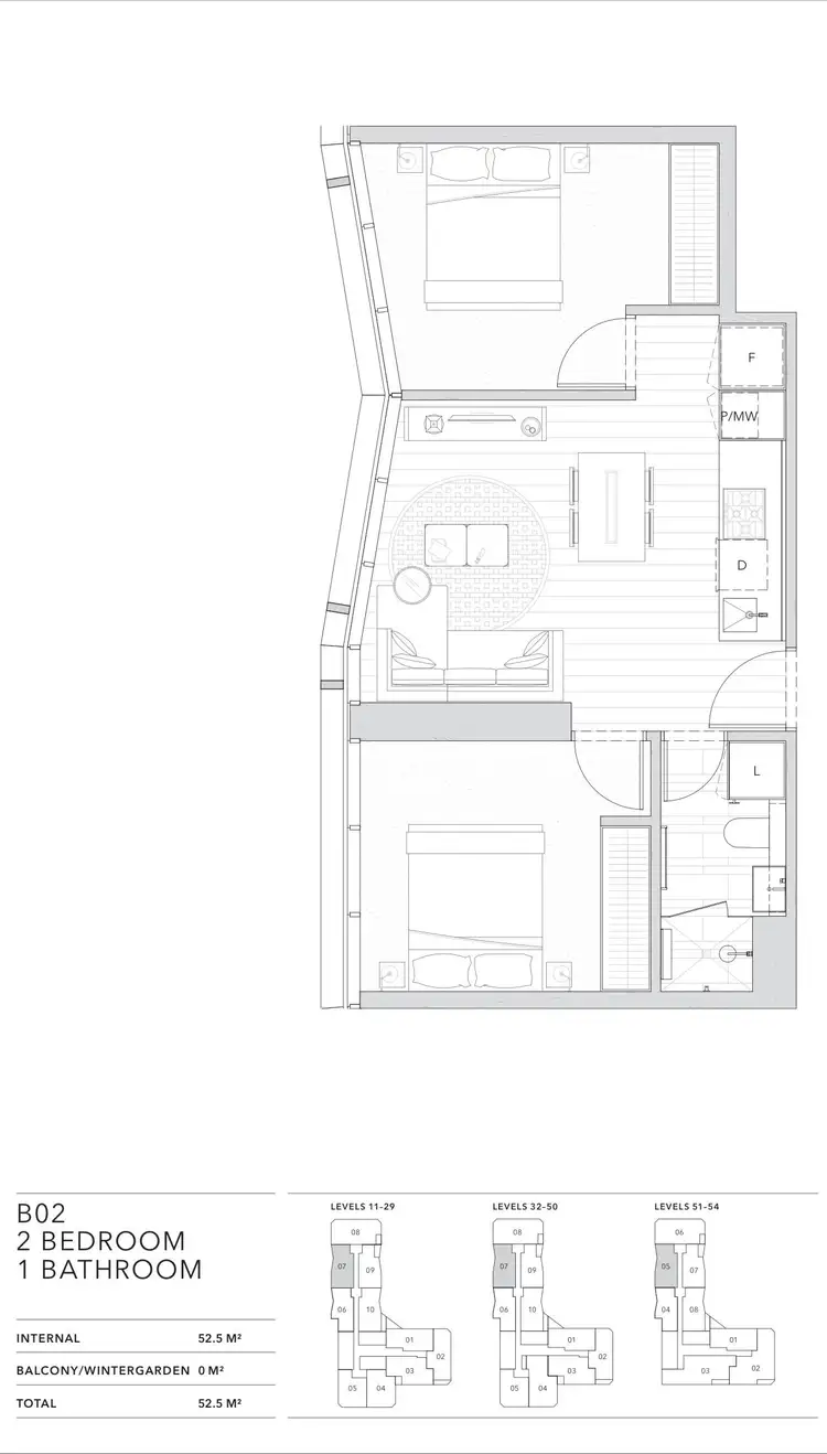 Floorplan of Homely apartment listing, 1107/60 A'beckett Street, Melbourne VIC 3000