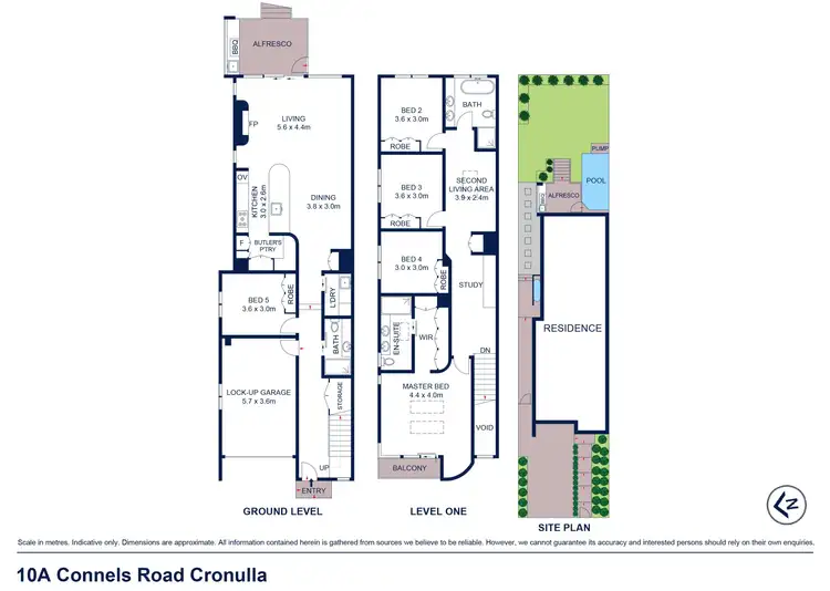 Floorplan of Homely semi-detached listing, 10A Connels Road, Cronulla NSW 2230