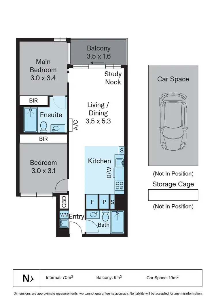 Floorplan of Homely apartment listing, 204/828 Burke Road, Camberwell VIC 3124