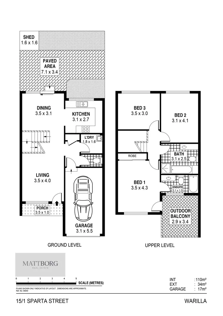 Floorplan of Homely townhouse listing, 15/1 Sparta Street, Warilla NSW 2528