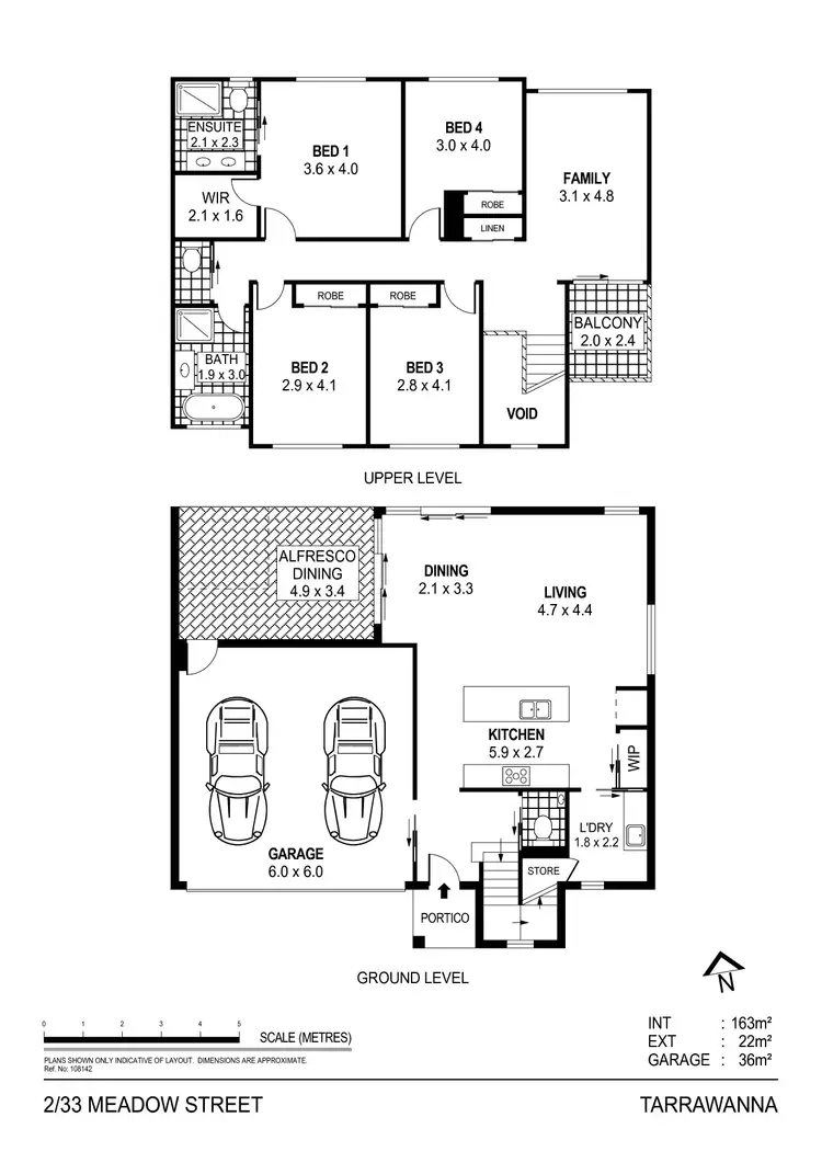 Floorplan of Homely townhouse listing, 2/33 Meadow Street, Tarrawanna NSW 2518
