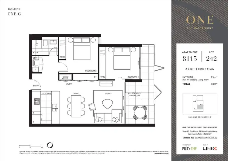 Floorplan of Homely apartment listing, G8115/1 Bennelong Parkway, Wentworth Point NSW 2127