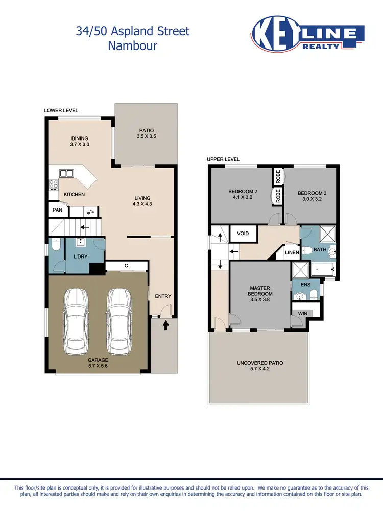 Floorplan of Homely townhouse listing, 34/50 Aspland Street, Nambour QLD 4560