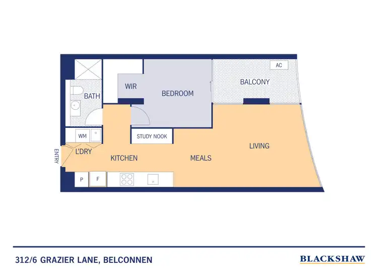Floorplan of Homely apartment listing, 312/6 Grazier Lane, Belconnen ACT 2617