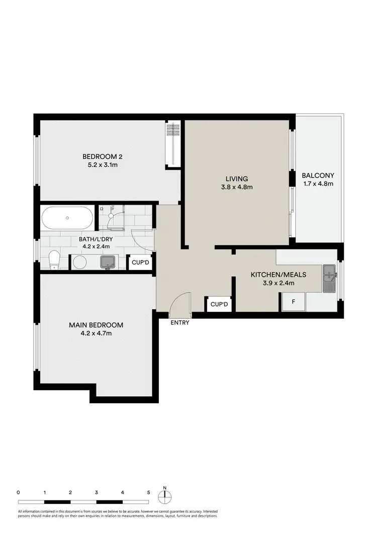 Floorplan of Homely apartment listing, 15/19 Redan Street, St Kilda VIC 3182