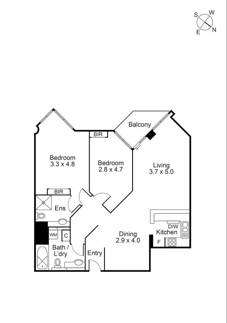 Floorplan of Homely apartment listing, 1711/333 Exhibition Street, Melbourne VIC 3000