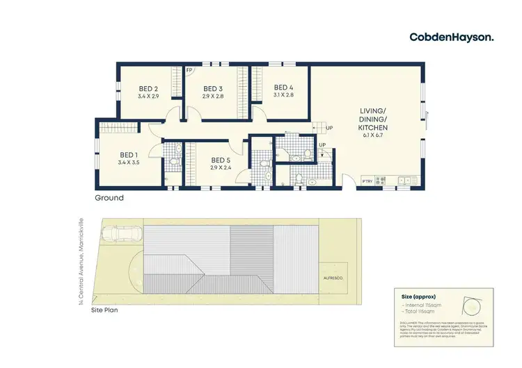 Floorplan of Homely house listing, 14 Central Avenue, Marrickville NSW 2204