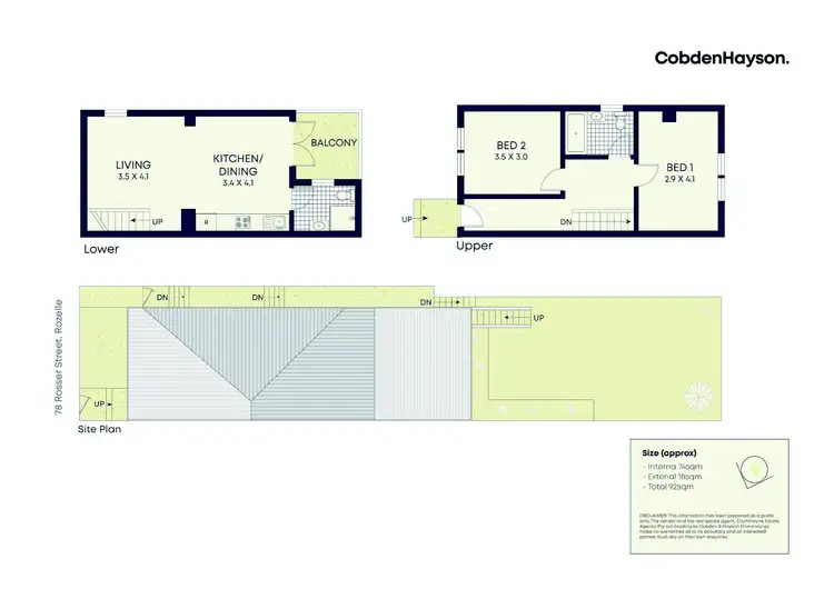 Floorplan of Homely house listing, 78 Rosser Street, Rozelle NSW 2039