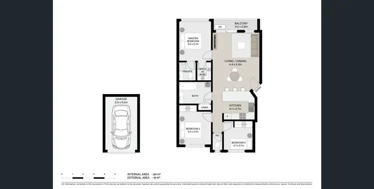 Floorplan of Homely unit listing, 7/3 Central Street, Sherwood QLD 4075