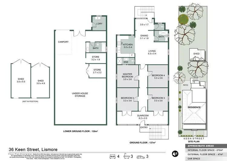 Floorplan of Homely house listing, 36 Keen Street, Lismore NSW 2480