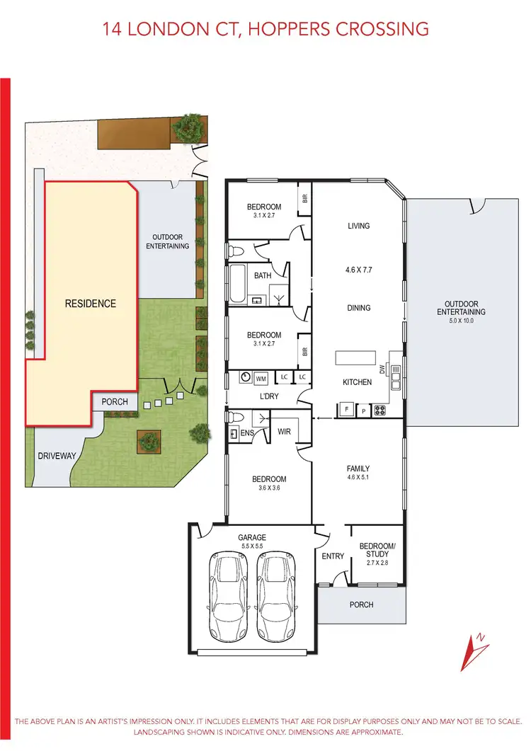 Floorplan of Homely house listing, 14 London Court, Hoppers Crossing VIC 3029