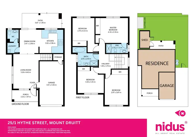 Floorplan of Homely townhouse listing, 25/1-5 Hythe Street, Mount Druitt NSW 2770