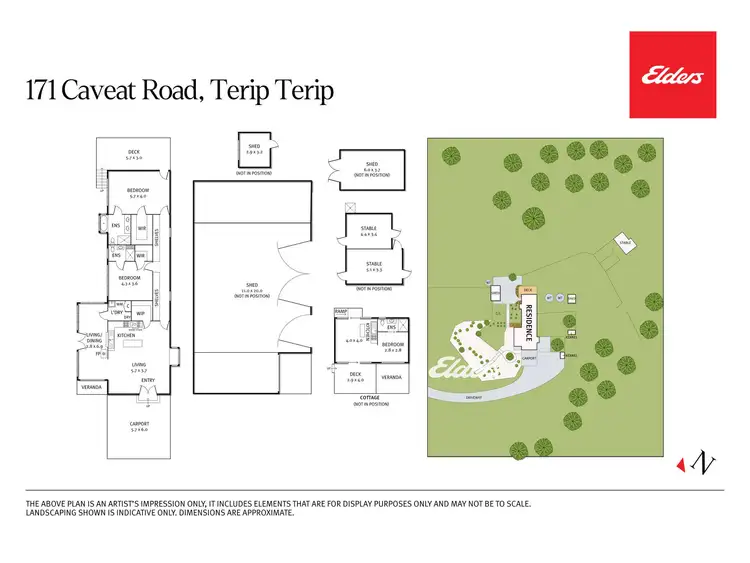 Floorplan of Homely rural property listing, 171 Caveat Road, Terip Terip VIC 3719