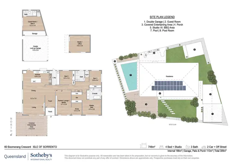 Floorplan of Homely house listing, 60 Boomerang Crescent, Sorrento QLD 4217