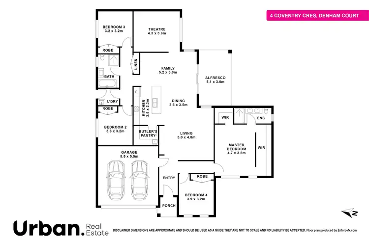 Floorplan of Homely house listing, 4 Coventry Crescent, Denham Court NSW 2565