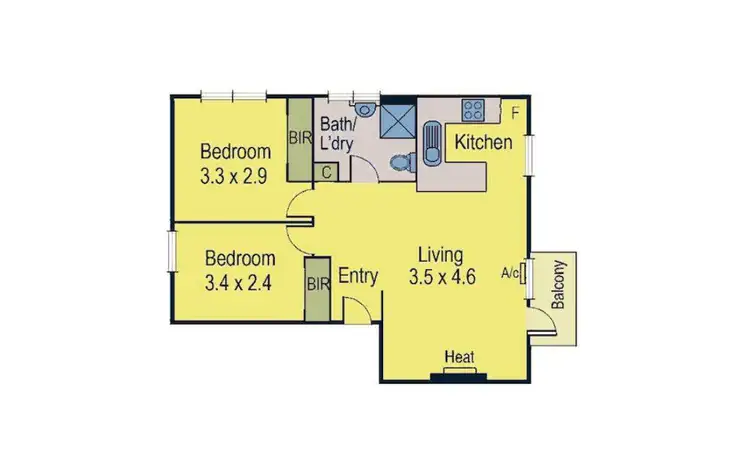 Floorplan of Homely apartment listing, 6/10 Muir Street, Hawthorn VIC 3122