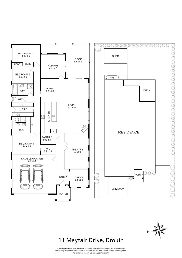 Floorplan of Homely house listing, 11 Mayfair Drive, Drouin VIC 3818