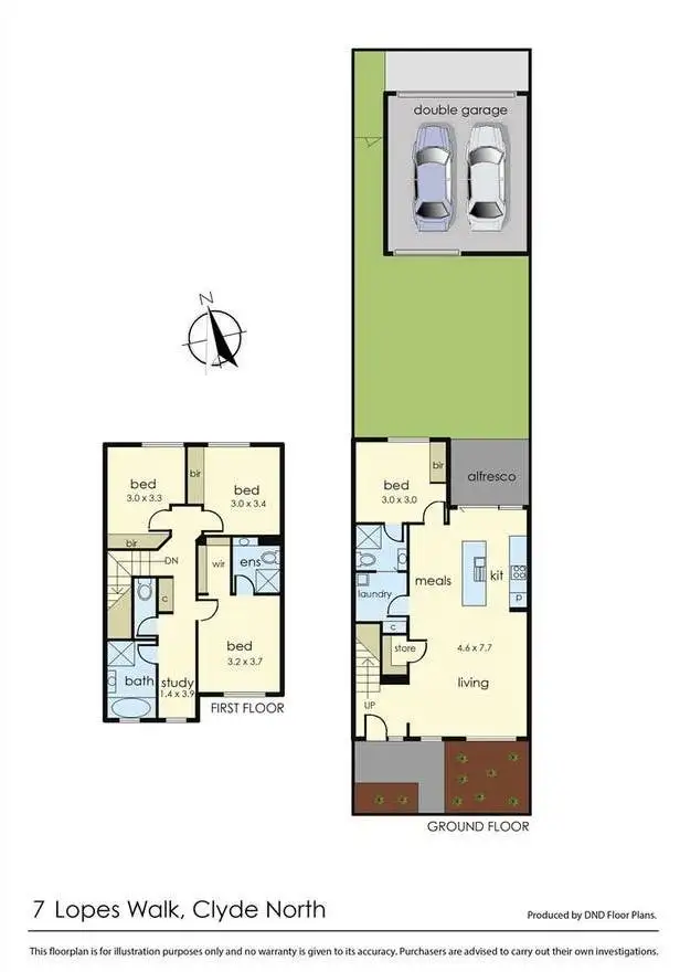 Floorplan of Homely townhouse listing, 5 Lopes Walk, Clyde North VIC 3978
