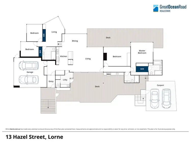 Floorplan of Homely house listing, 13 Hazel Street, Lorne VIC 3232