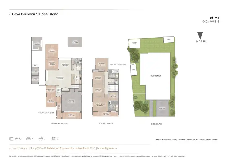 Floorplan of Homely house listing, 8 Cova Boulevard, Hope Island QLD 4212