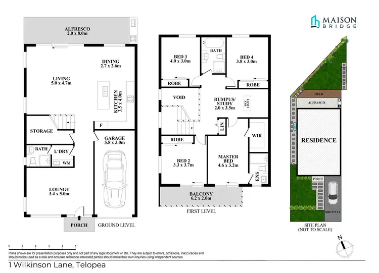Floorplan of Homely semi-detached listing, 1 Wilkinson Lane, Telopea NSW 2117