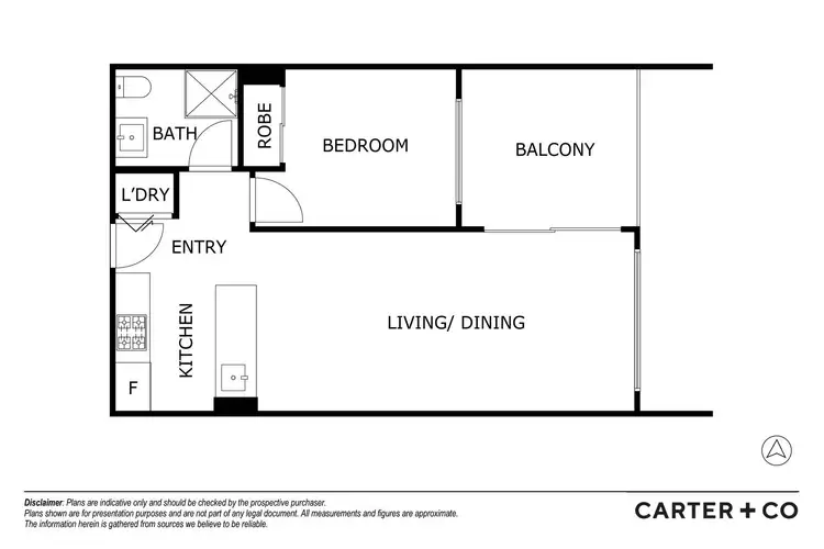 Floorplan of Homely apartment listing, 408/254 Northbourne Avenue, Dickson ACT 2602