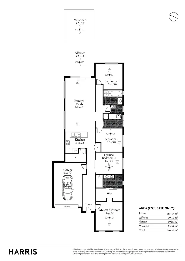 Floorplan of Homely house listing, 15 Edmund Avenue, Virginia SA 5120