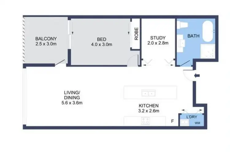 Floorplan of Homely apartment listing, 172/38 Shoreline Drive, Rhodes NSW 2138