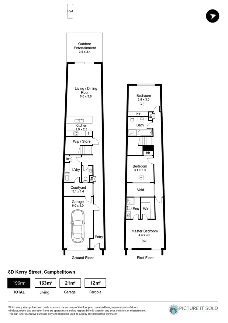 Floorplan of Homely house listing, 8D Kerry Street, Campbelltown SA 5074
