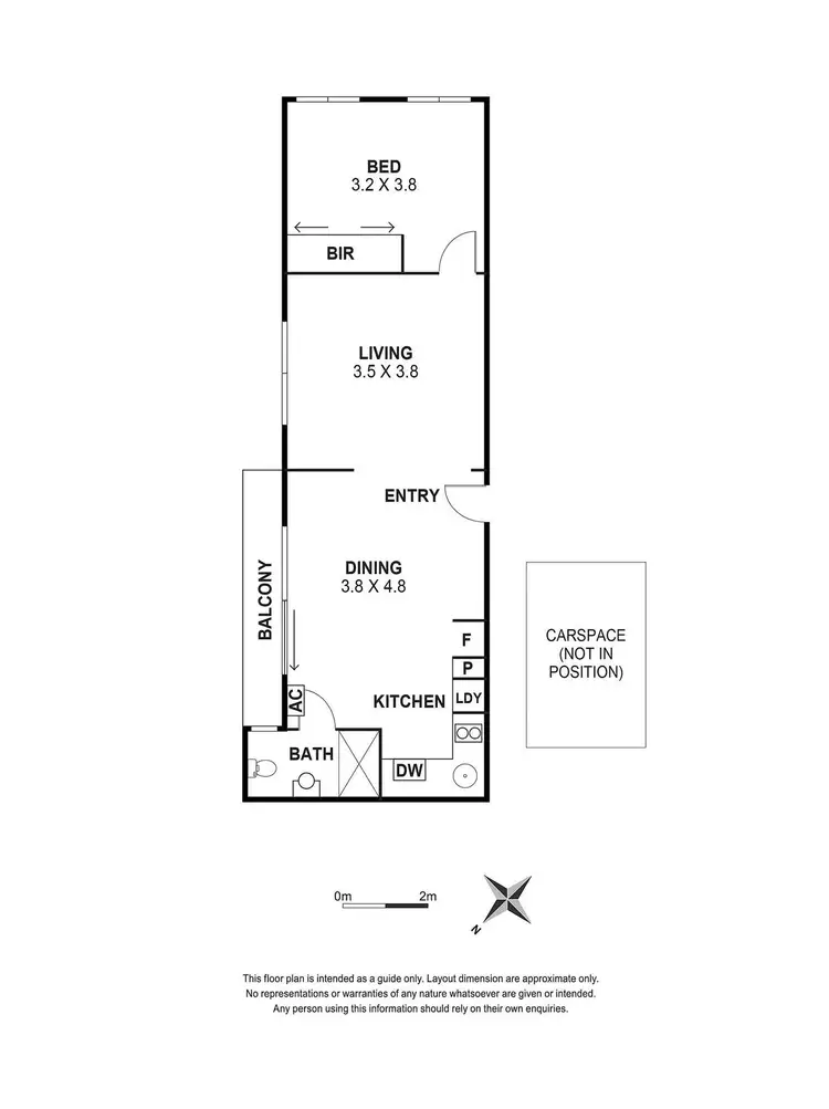 Floorplan of Homely apartment listing, 307/64 Wellington Street, St Kilda VIC 3182