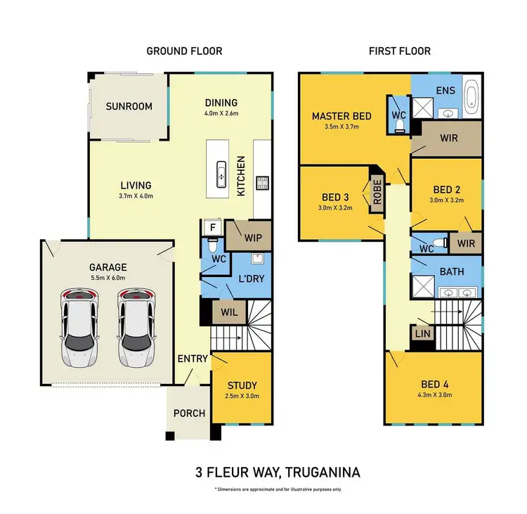 Floorplan of Homely house listing, 3 Fleur Way, Truganina VIC 3029
