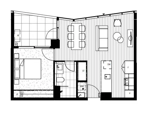 Floorplan of Homely apartment listing, 406/83 Cooyong Street, Reid ACT 2612
