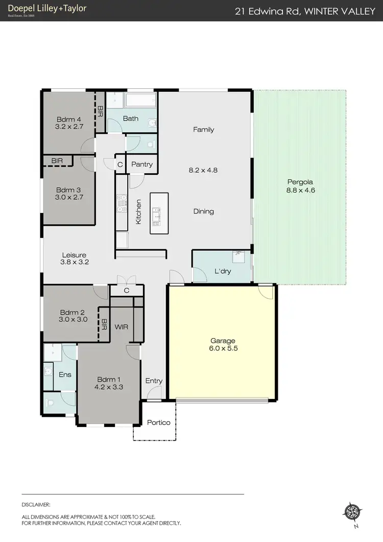 Floorplan of Homely house listing, 21 Edwina Road, Winter Valley VIC 3358