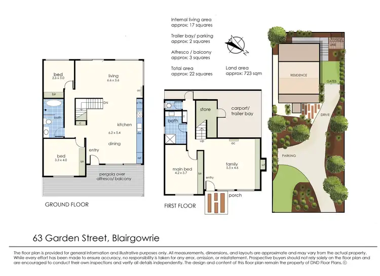 Floorplan of Homely house listing, 63 Garden Street, Blairgowrie VIC 3942