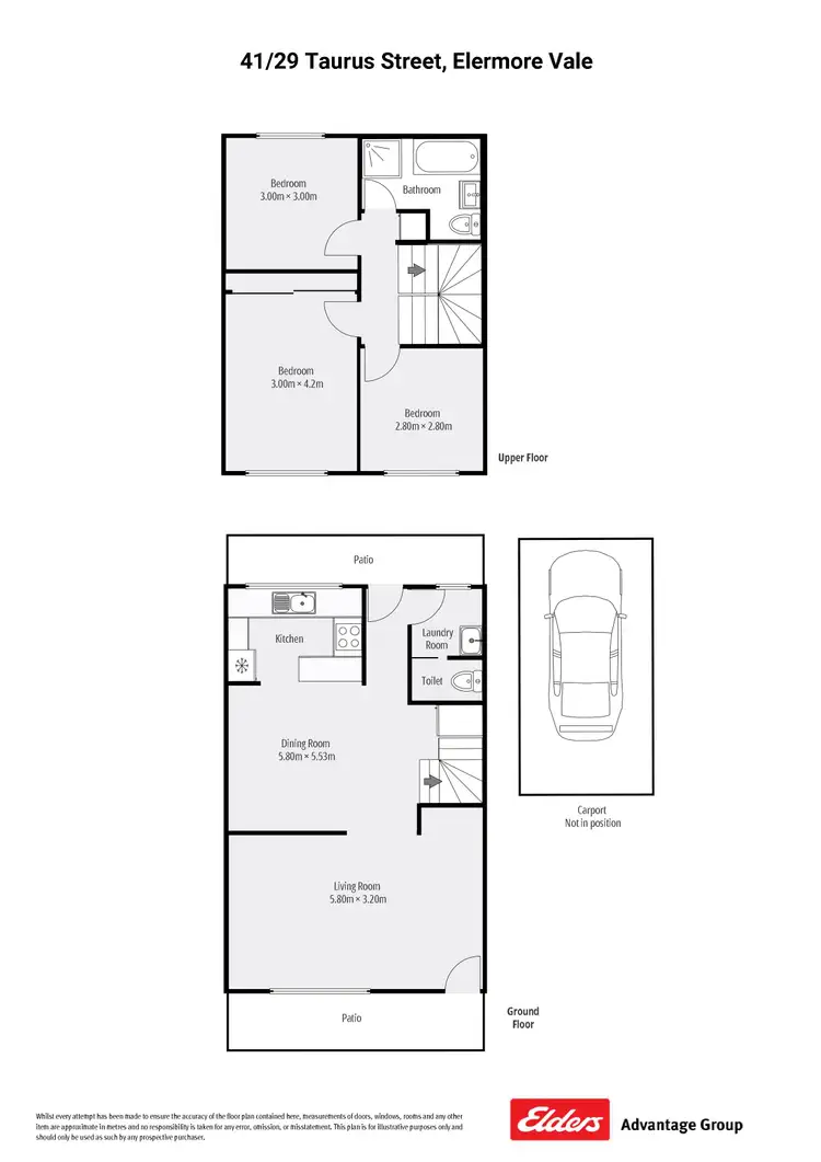 Floorplan of Homely townhouse listing, 41/29 Taurus Street, Elermore Vale NSW 2287