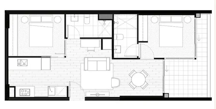 Floorplan of Homely apartment listing, 704/65 Cooyong Street, Braddon ACT 2612