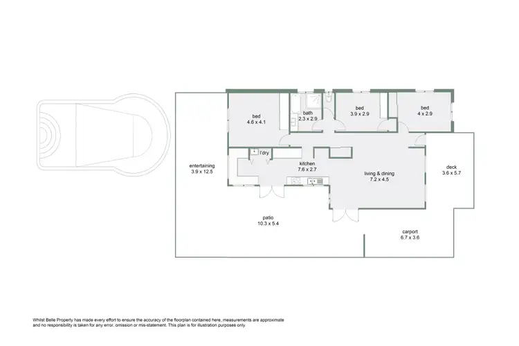 Floorplan of Homely house listing, 9 Poinsettia Street, Holloways Beach QLD 4878