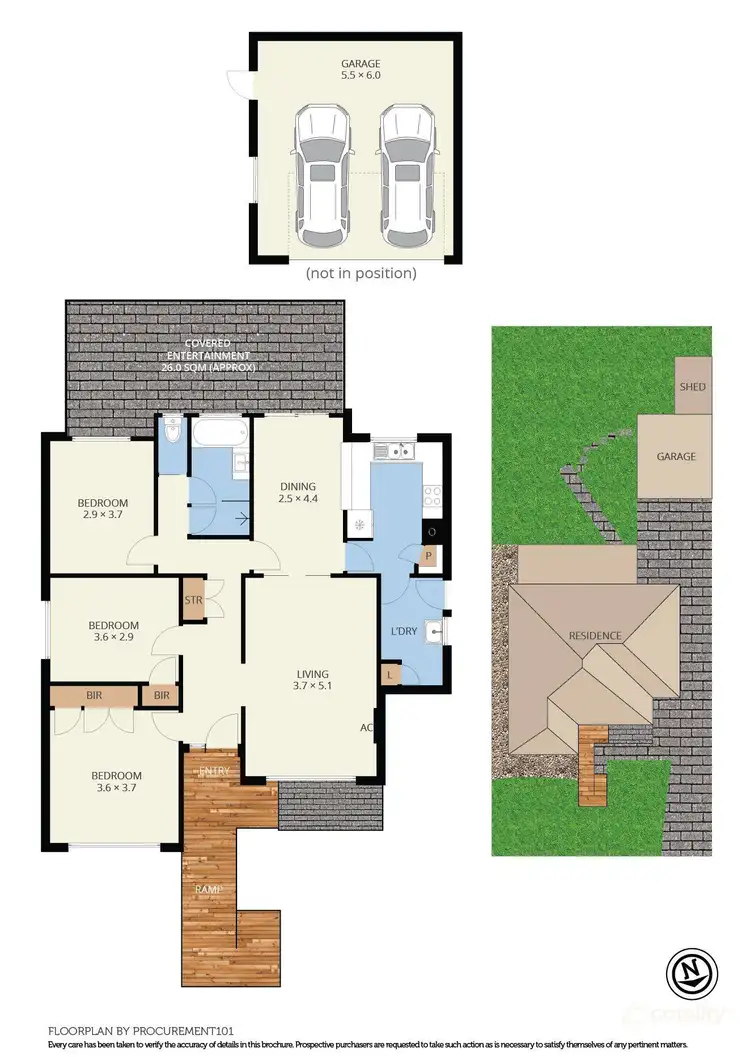 Floorplan of Homely house listing, 42 Rutherglen Street, Noble Park VIC 3174