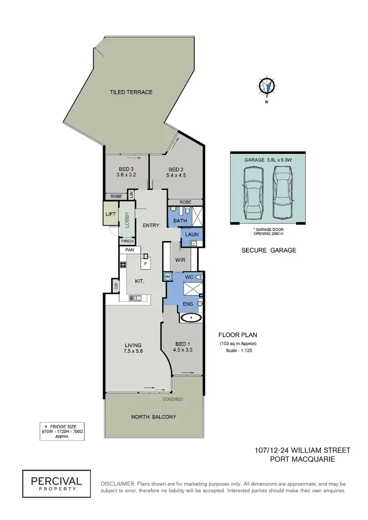Floorplan of Homely unit listing, 107/12-24 William Street, Port Macquarie NSW 2444