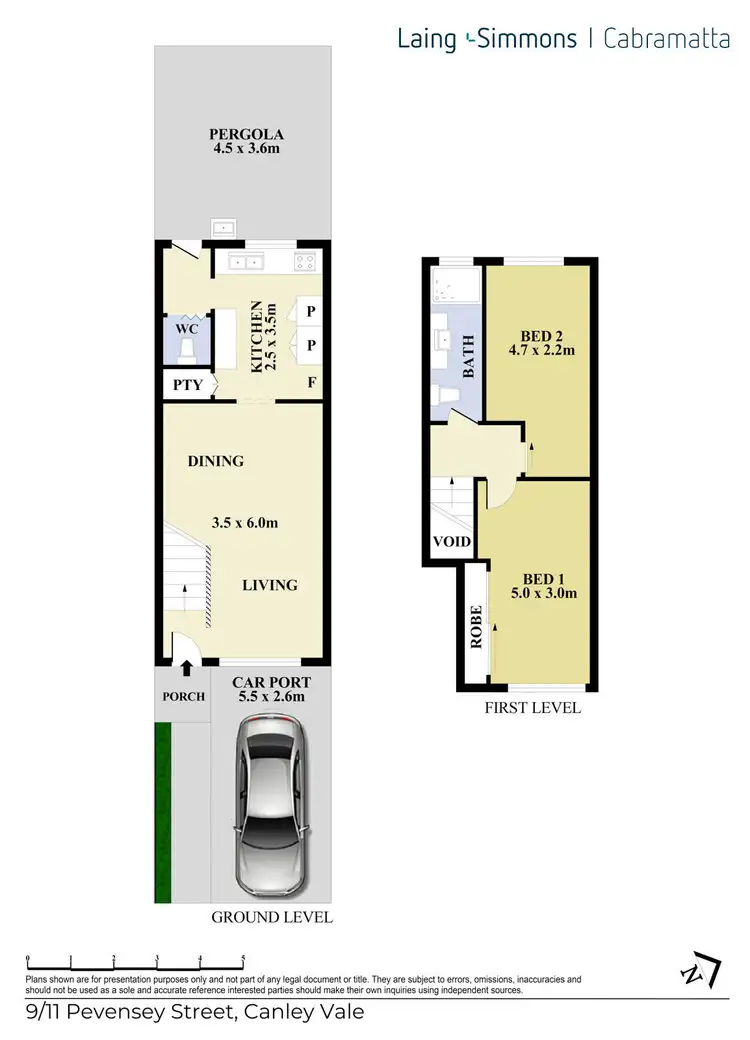 Floorplan of Homely townhouse listing, 9/9-11 Pevensey Street, Canley Vale NSW 2166