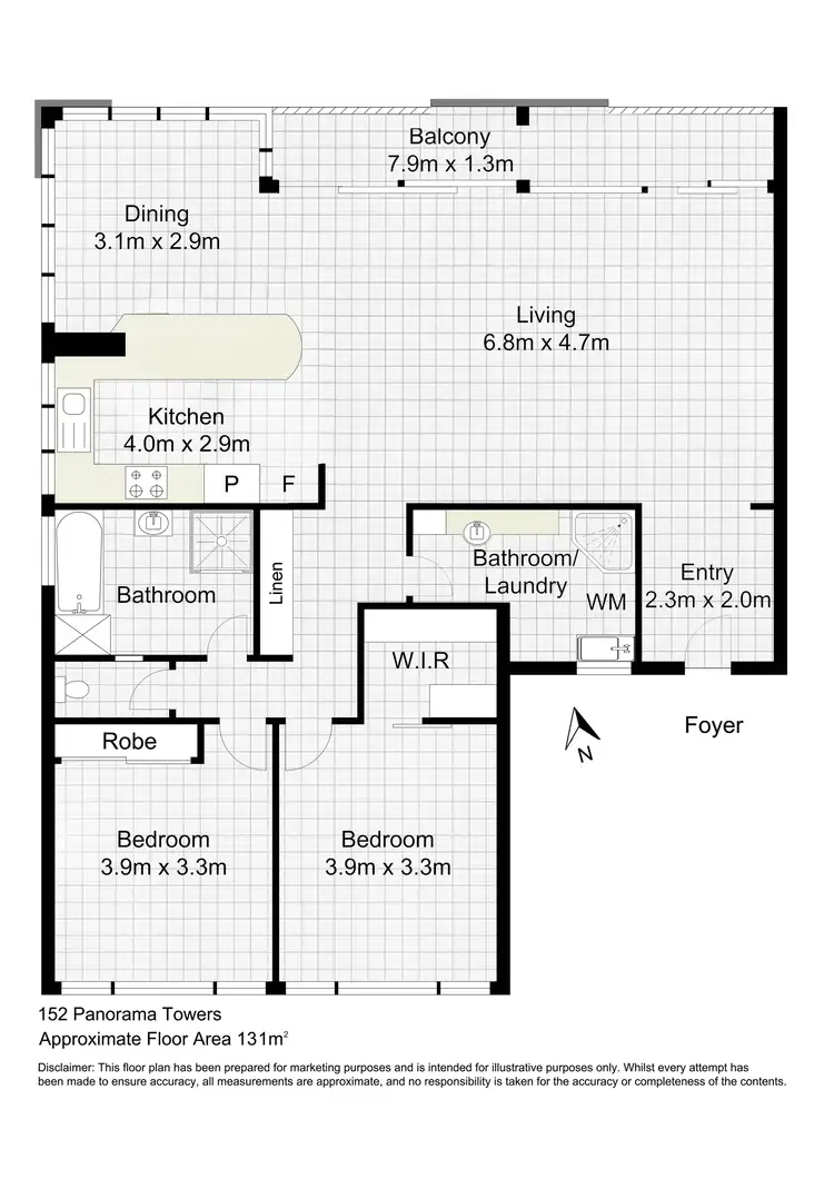 Floorplan of Homely unit listing, 152/30 Watson Esplanade, Surfers Paradise QLD 4217
