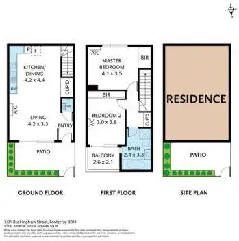 Floorplan of Homely unit listing, G3/21 Buckingham Street, Footscray VIC 3011