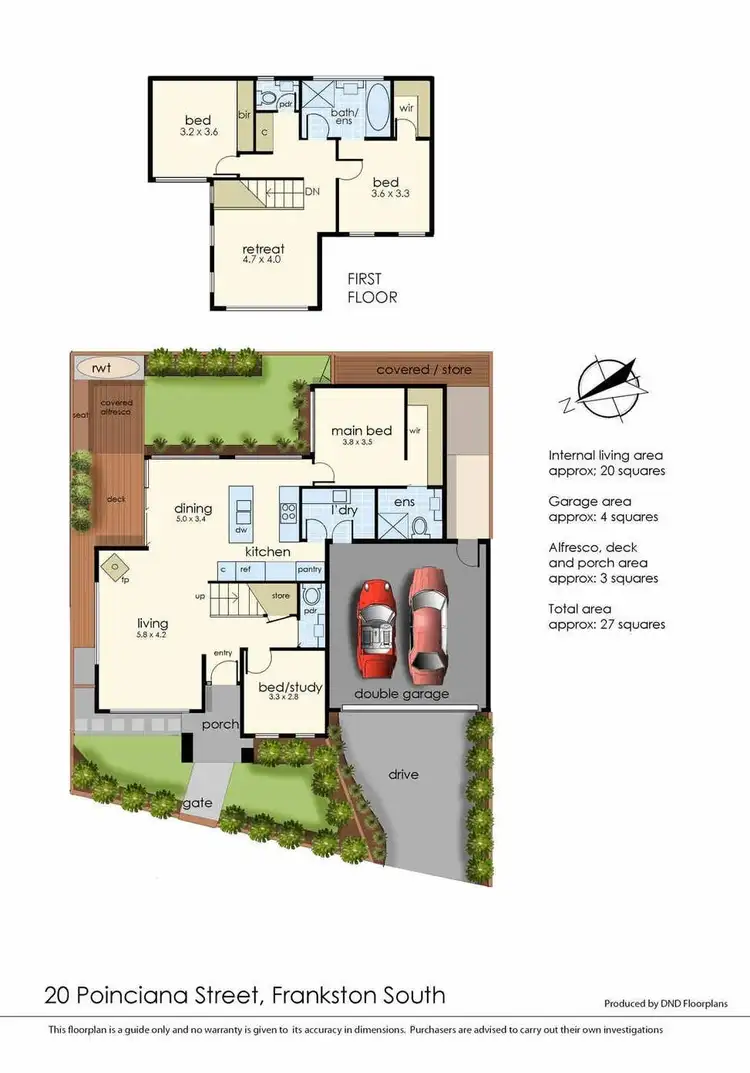 Floorplan of Homely house listing, 20 Poinciana Street, Frankston South VIC 3199