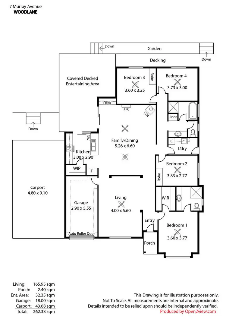 Floorplan of Homely house listing, 7 Murray Avenue, Woodlane SA 5254